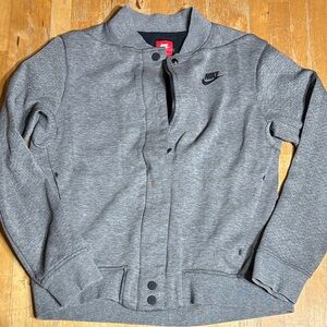 Men’s Nike Gray Fleece Bomber Jacket